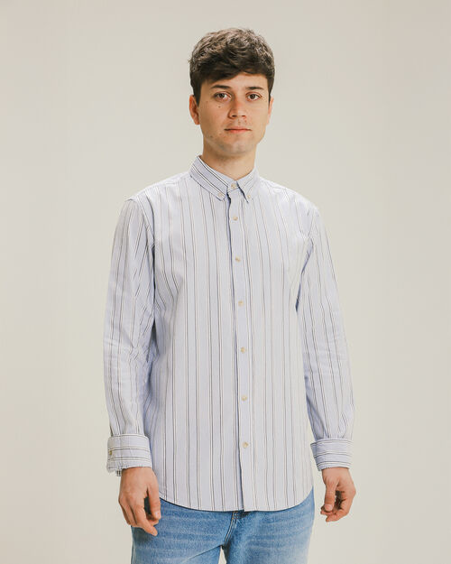 Camisa Manga Larga Azul
